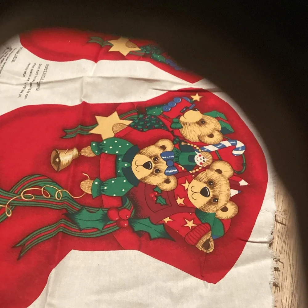 Rose & Hubble Christmas Fabric Baby Little Stocking Panel 4 Sets